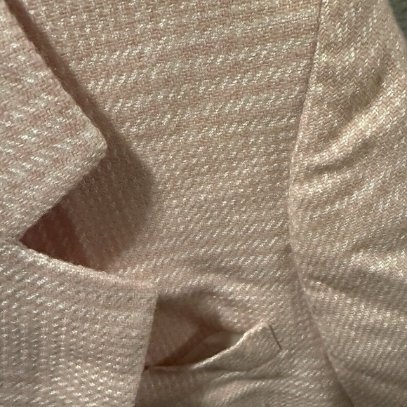 Vintage 90s Christian Dior Single Blazer Skirt Suit Pink Houndstooth Set Size 8 - Picture 3 of 6